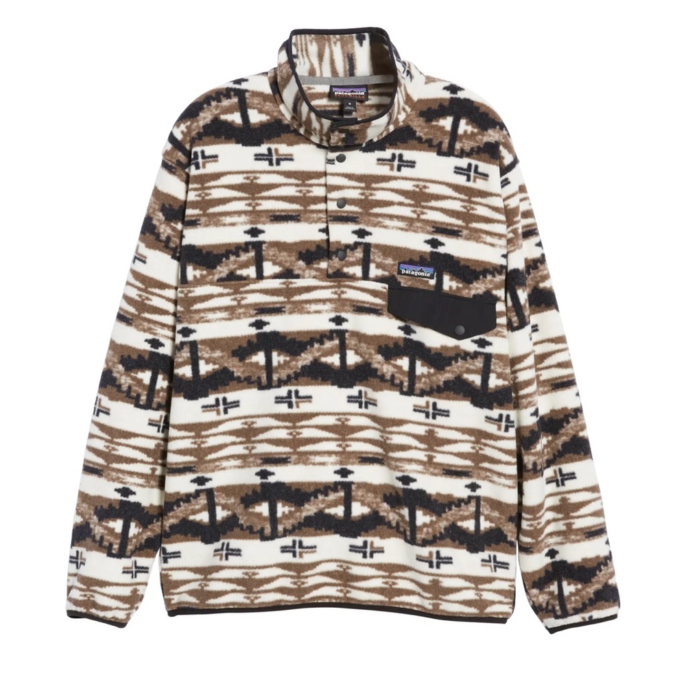 Patagonia Synchilla XXL - Brown/White Pattern, Great Condition